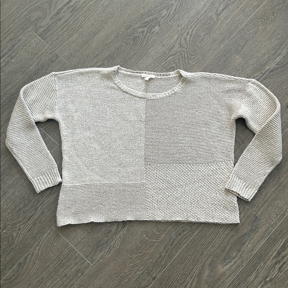 Eileen Fisher Organic Linen Cotton Knit Crew Neck Top